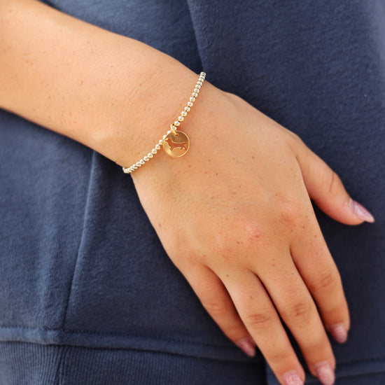 Enewton 3mm Gold Bud the Dachshund Disc Bracelet Seaside Florida 30A The Seaside Style