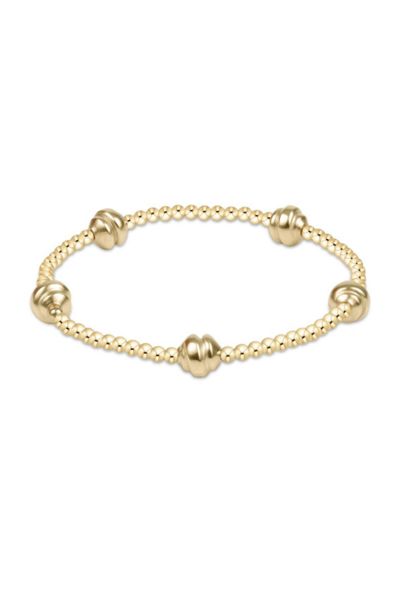 enewton Extends Admire Gold 3mm Bead Bracelet - Pearl