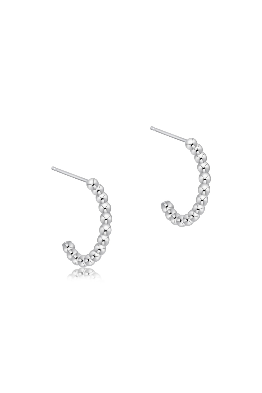 Enewton Beaded Classic 1" Post Hoop - 2mm Sterling