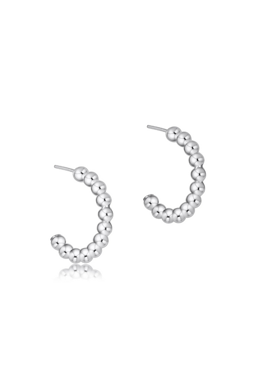 Enewton Beaded Classic 1" Post Hoop - 3mm Sterling