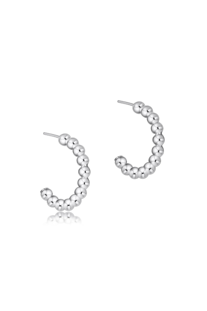 Enewton Beaded Classic 1" Post Hoop - 3mm Sterling