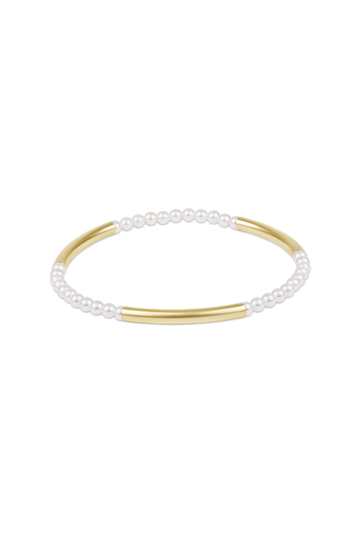 Enewton Bliss Bar Pattern Pearl 3mm Bracelet