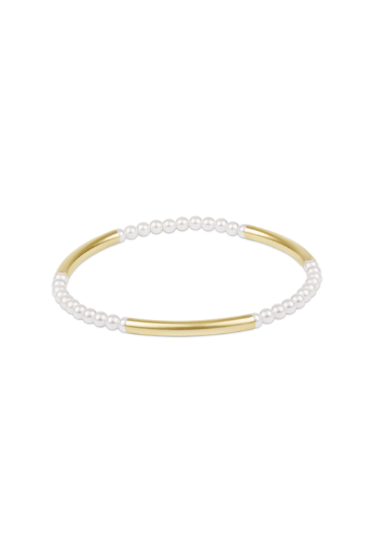 Enewton Bliss Bar Pattern Pearl 3mm Bracelet