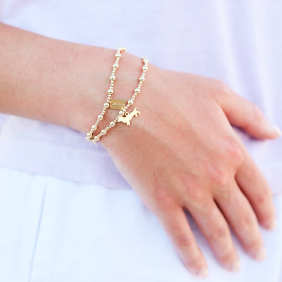 Enewton Bud Sincerity Pattern 4mm Bead Bracelet - Gold The Seaside Style 