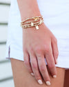 Enewton Bud Sincerity Pattern 4mm Bead Bracelet - Gold The Seaside Style 