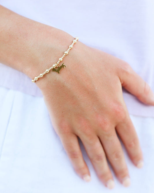 Enewton Bud Sincerity Pattern 4mm Bead Bracelet - Gold The Seaside Style 