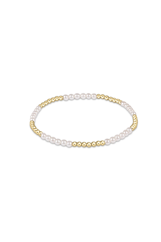 Enewton Classic Blissful Pattern 2.5mm Bead Bracelet - 3mm Pearl