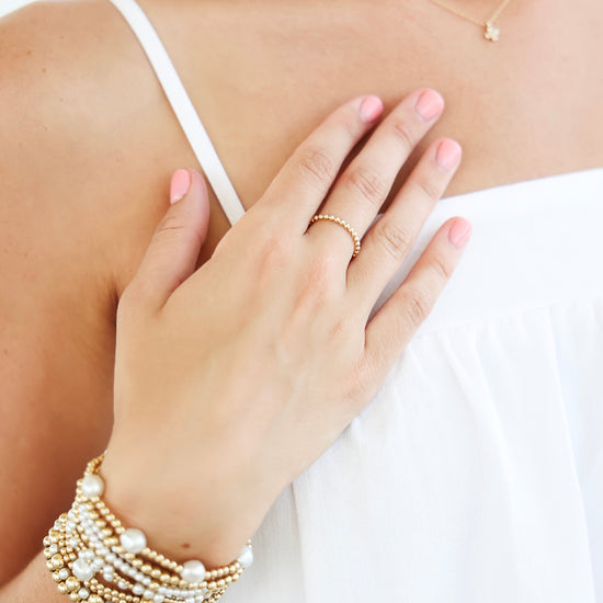 Enewton Classic Gold 2mm Bead Ring The Seaside Style 30A Florida Cabana