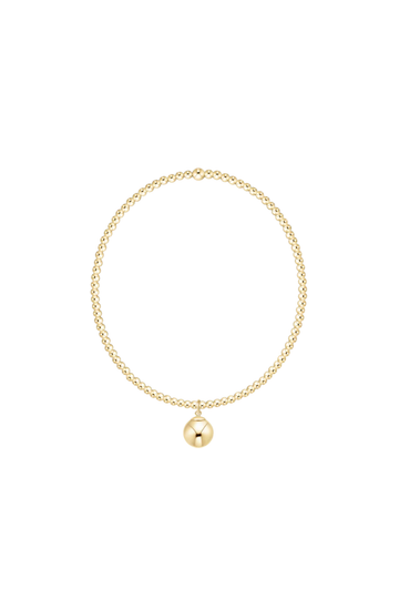 Enewton Classic Gold 2mm Bracelet - Classic Gold 8mm Charm