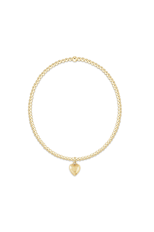 Enewton Classic Gold 2mm Bracelet - Love Plush Small Gold Charm