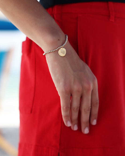 Enewton Classic Gold 3mm Bracelet Inspire America Gold Disc Seaside Florida 30A The Seaside Style