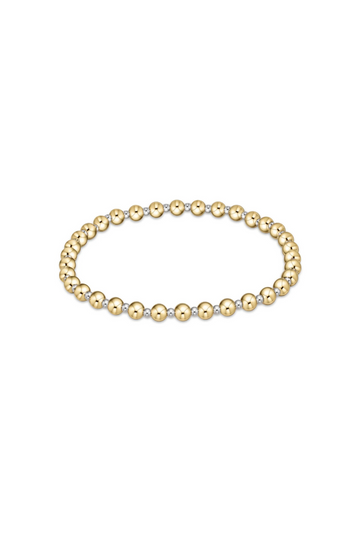 Enewton Classic Grateful Pattern 4mm Bead Bracelet - Mixed Metal