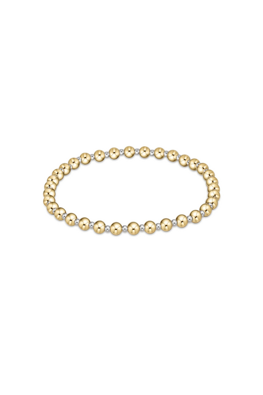 Enewton Classic Grateful Pattern 4mm Bead Bracelet - Mixed Metal