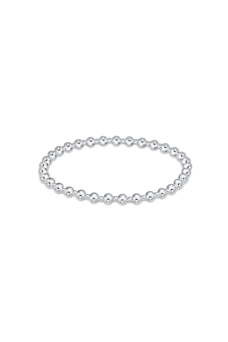 Enewton Classic Grateful Pattern 4mm Bead Bracelet - Sterling
