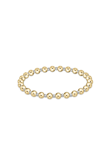 Enewton Classic Grateful Pattern 5mm Bead Bracelet - Mixed Metal