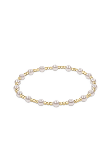 Enewton Classic Sincerity Pattern 4mm Bead Bracelet - Pearl