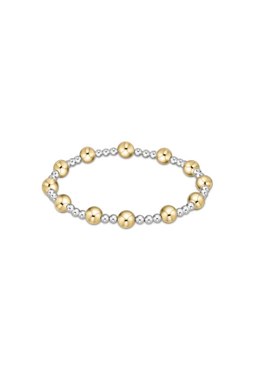 Enewton Classic Sincerity Pattern 6mm Bead Bracelet - Mixed Metal