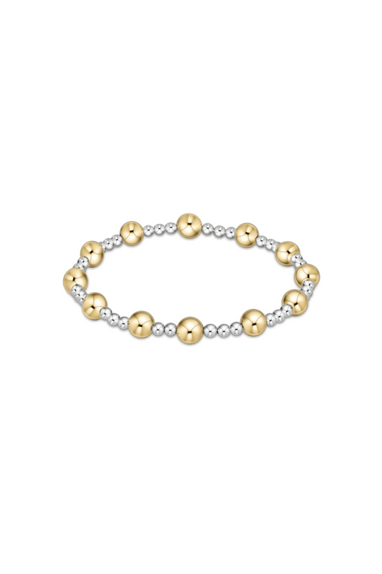 Enewton Classic Sincerity Pattern 6mm Bead Bracelet - Mixed Metal