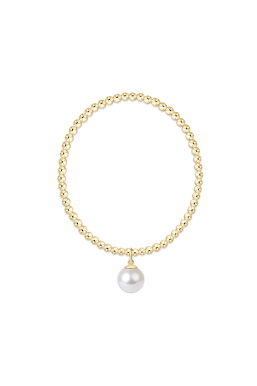 Enewton Classic gold 3mm Bracelet - Classic Pearl 10mm Charm