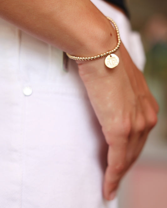 Enewton Collegiate Classic Gold 3mm Bracelet Texas A&M Disc The Seaside Style Seaside Florida 30A