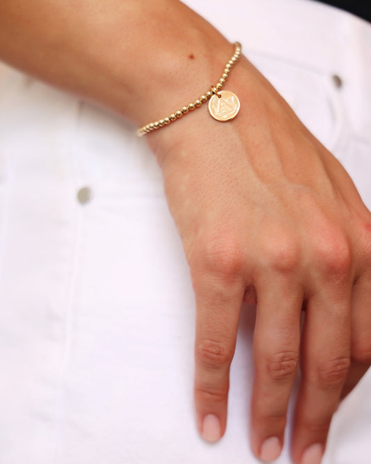 Enewton Collegiate Classic Gold 3mm Bracelet Auburn Disc The Seaside Style Seaside Florida 30A