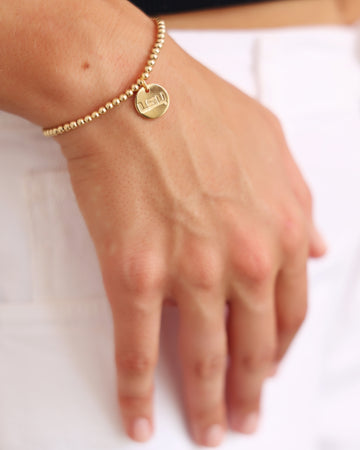 Enewton Collegiate Classic Gold 3mm Bracelet LSU Tigers Disc Seaside Florida 30A The Seaside Style