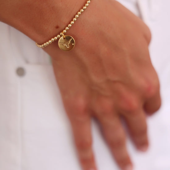 Enewton Collegiate Classic Gold 3mm Bracelet University of Texas at Austin Disc Seaside fLorida The Seaside Style 30A