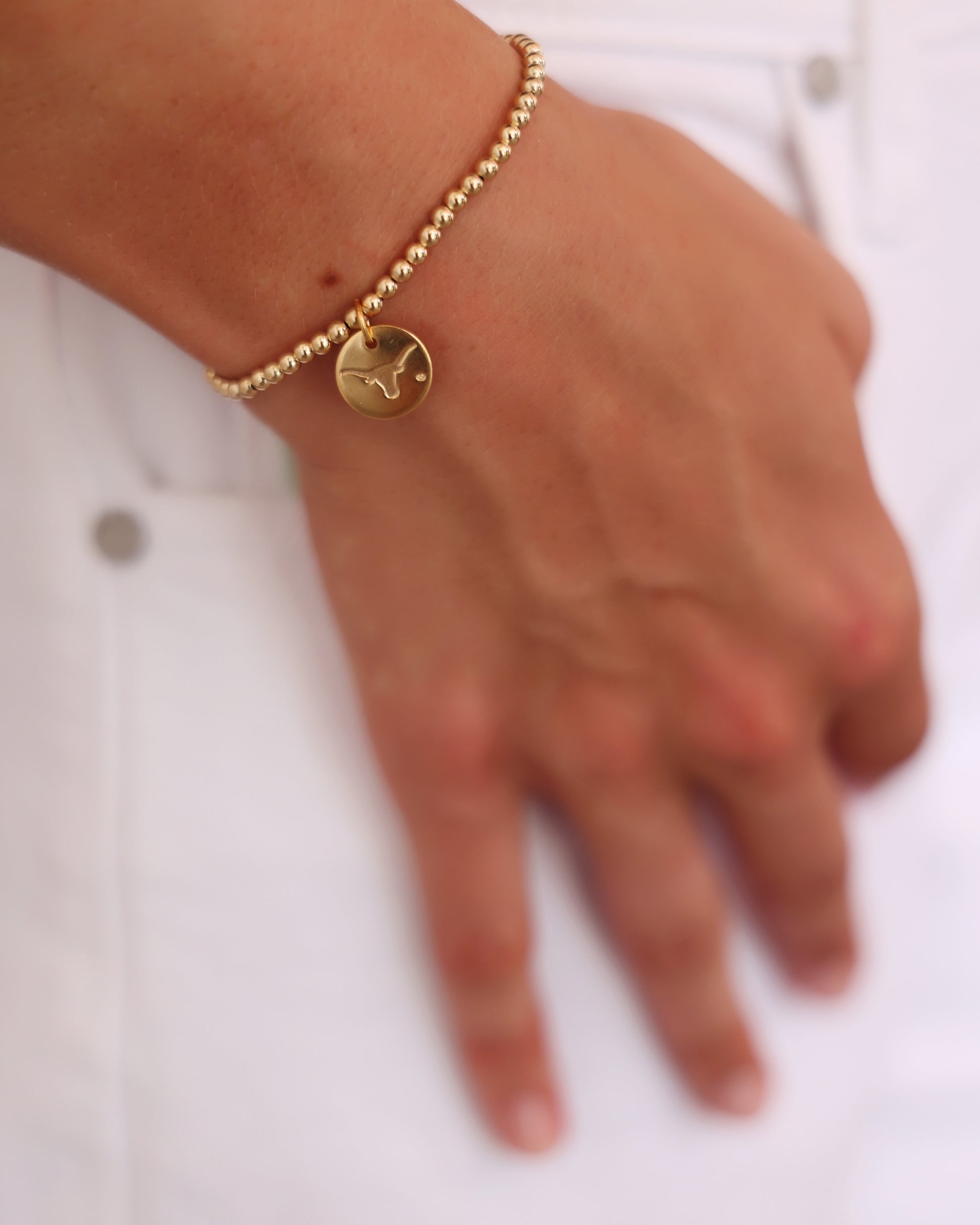 Enewton Collegiate Classic Gold 3mm Bracelet University of Texas at Austin Disc Seaside fLorida The Seaside Style 30A