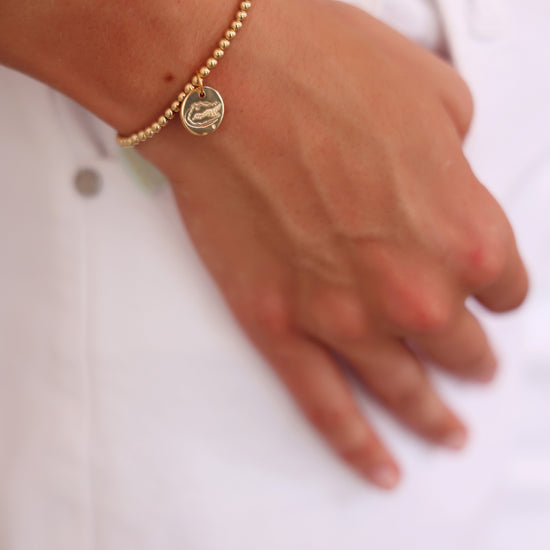 Enewton Collegiate Classic Gold 3mm Bracelet University of Florida Gators Disc Seaside Florida 30A The Seaside Style