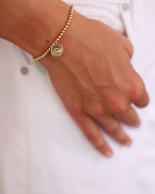 Enewton Collegiate Classic Gold 3mm Bracelet University of Florida Gators Disc Seaside Florida 30A The Seaside Style