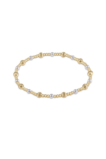 Enewton Dignity Sincerity Pattern 4mm Bead Bracelet - Pearl