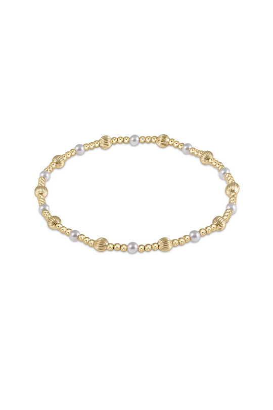 Enewton Dignity Sincerity Pattern 4mm Bead Bracelet - Pearl
