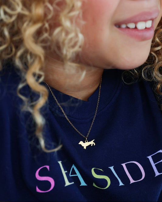 Enewton Egirl 14" Necklace Gold - Bud Charm