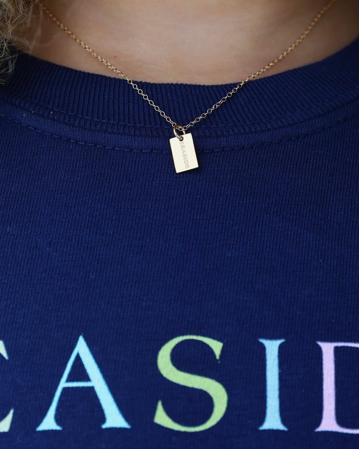 Enewton Egirl 14" Necklace Gold - Seaside Tag