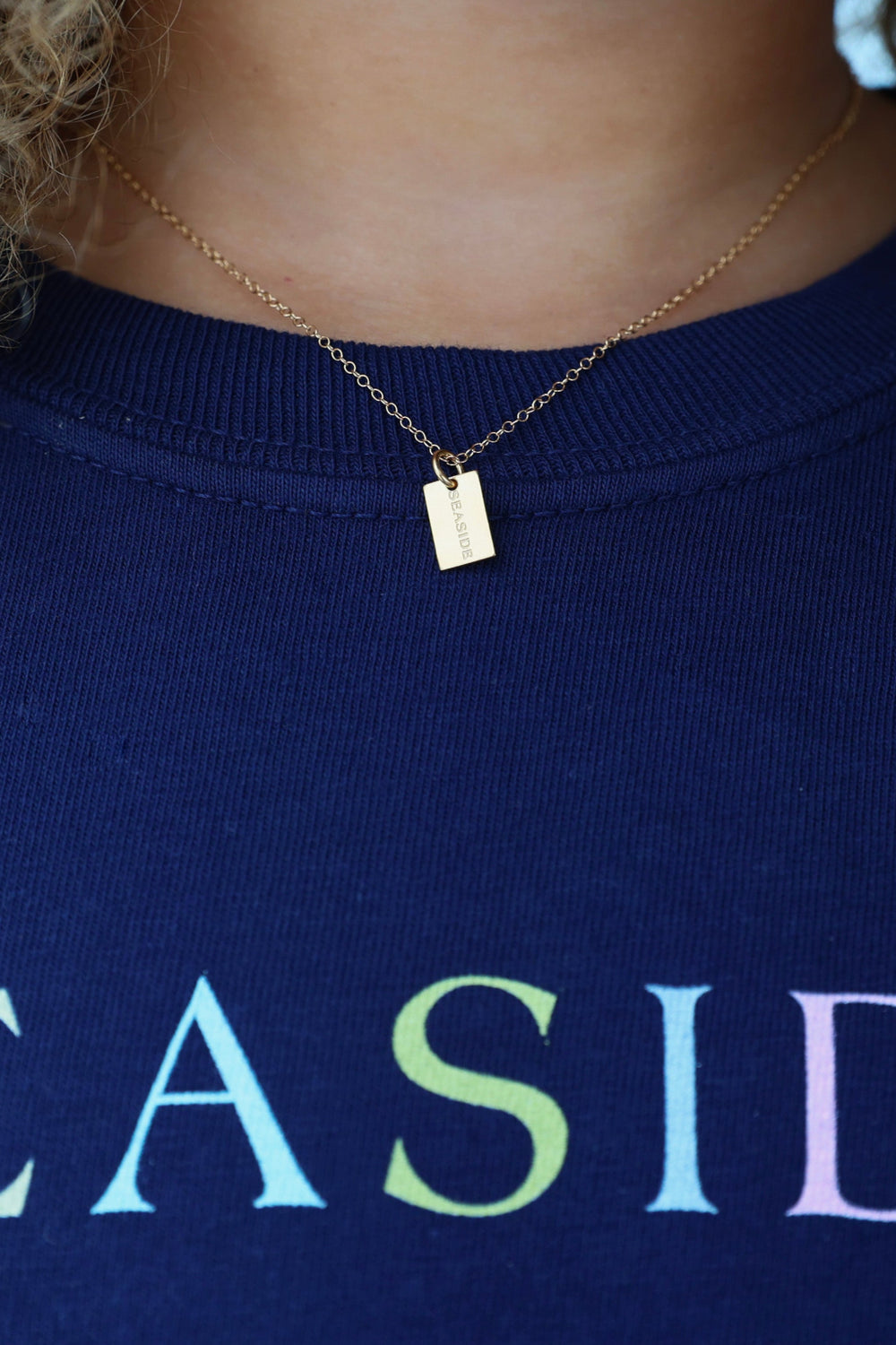 Enewton Egirl 14" Necklace Gold - Seaside Tag