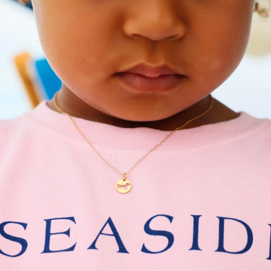 Enewton Egirl 14" Necklace Gold - Small Bud Disc