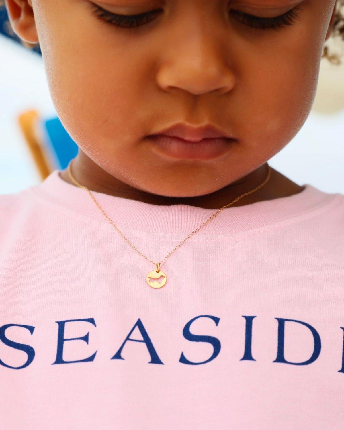 Enewton Egirl 14" Necklace Gold - Small Bud Disc