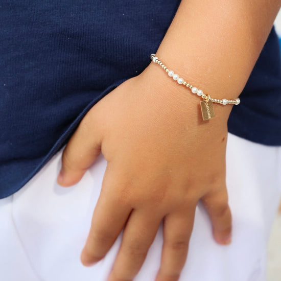 Enewton Egirl Hope Unwritten Seaside Tag Bracelet - Pearl