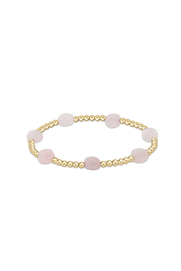 Enewton Extends - Admire Gold 3mm Bead Bracelet - Pink Opal