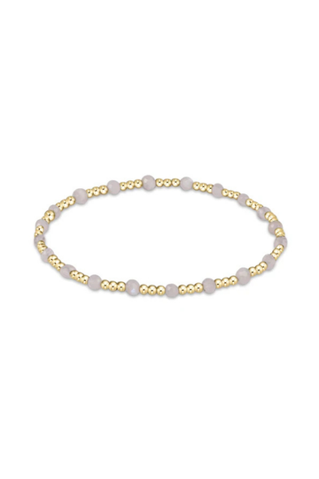 Enewton Extends - Gemstone Gold Sincerity Pattern 3mm Bead Bracelet - Moonstone