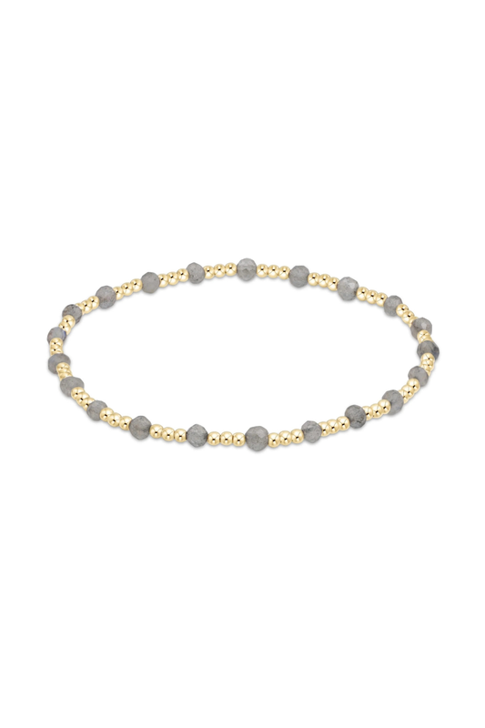 Enewton Extends - Gemstone Gold Sincerity Pattern 3mm Bracelet - Labradorite