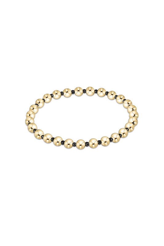 Enewton Faceted Hematite Grateful Pattern 5mm Bead Bracelet