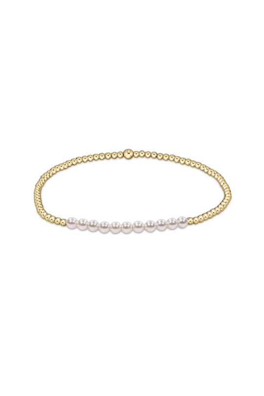Enewton Gold Bliss 2mm Bead Bracelet - Pearl