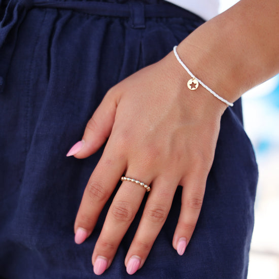 Enewton Hope Classic Bracelet - White - Star Small Gold Disc 30A Seaside Florida