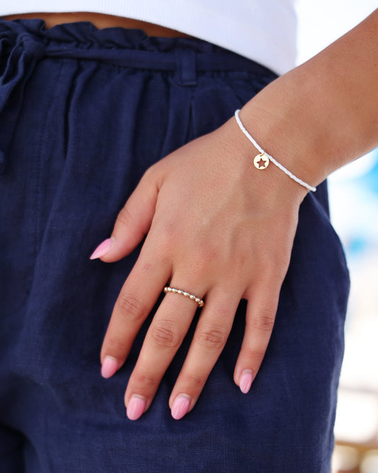 Enewton Hope Classic Bracelet - White - Star Small Gold Disc 30A Seaside Florida