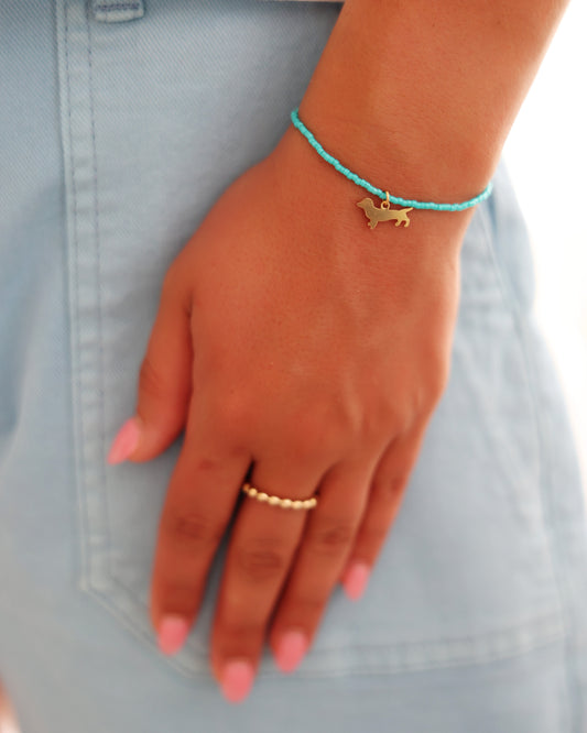 Enewton Hope Classic Bud the Dachshund Charm Bracelet Turquoise Seaside Florida 30A The Seaside Style