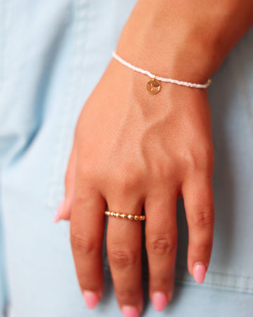 Enewton Hope Classic Bud the Dachshund Disc Bracelet - Silky White Seaside Florida 30A The Seaside Style