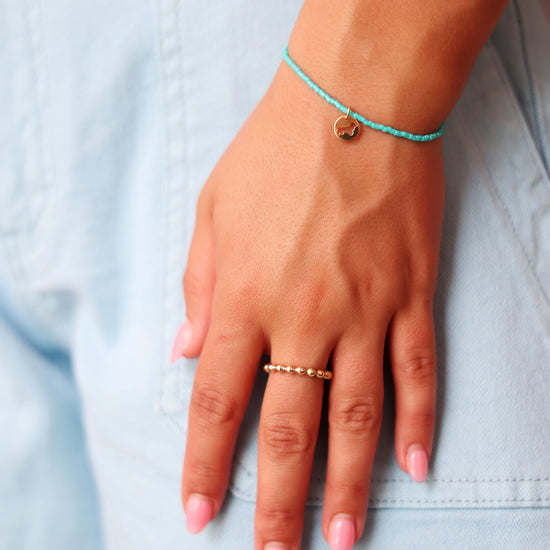 Enewton Hope Classic Bud the Dachshund Disc Bracelet Turquoise Seaside Florida 30A The Seaside Style