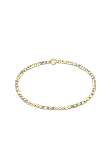 Enewton Hope Joy Pattern 2mm Bead Bracelet - Taupe With A Twist