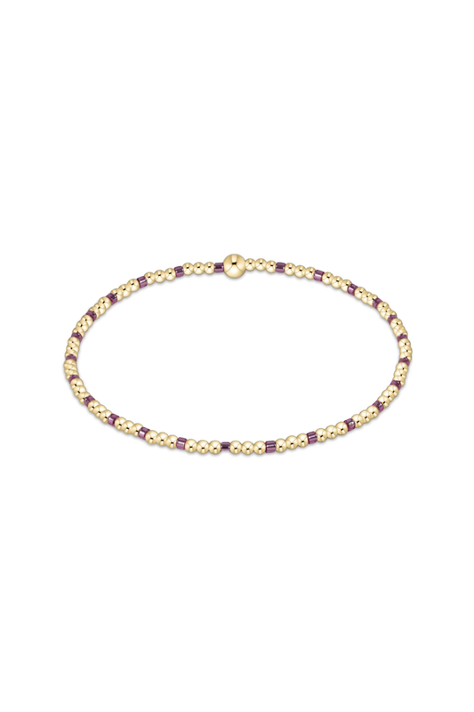 Enewton Hope Sincerity Pattern 2mm Bead Bracelet - Pink Metallic